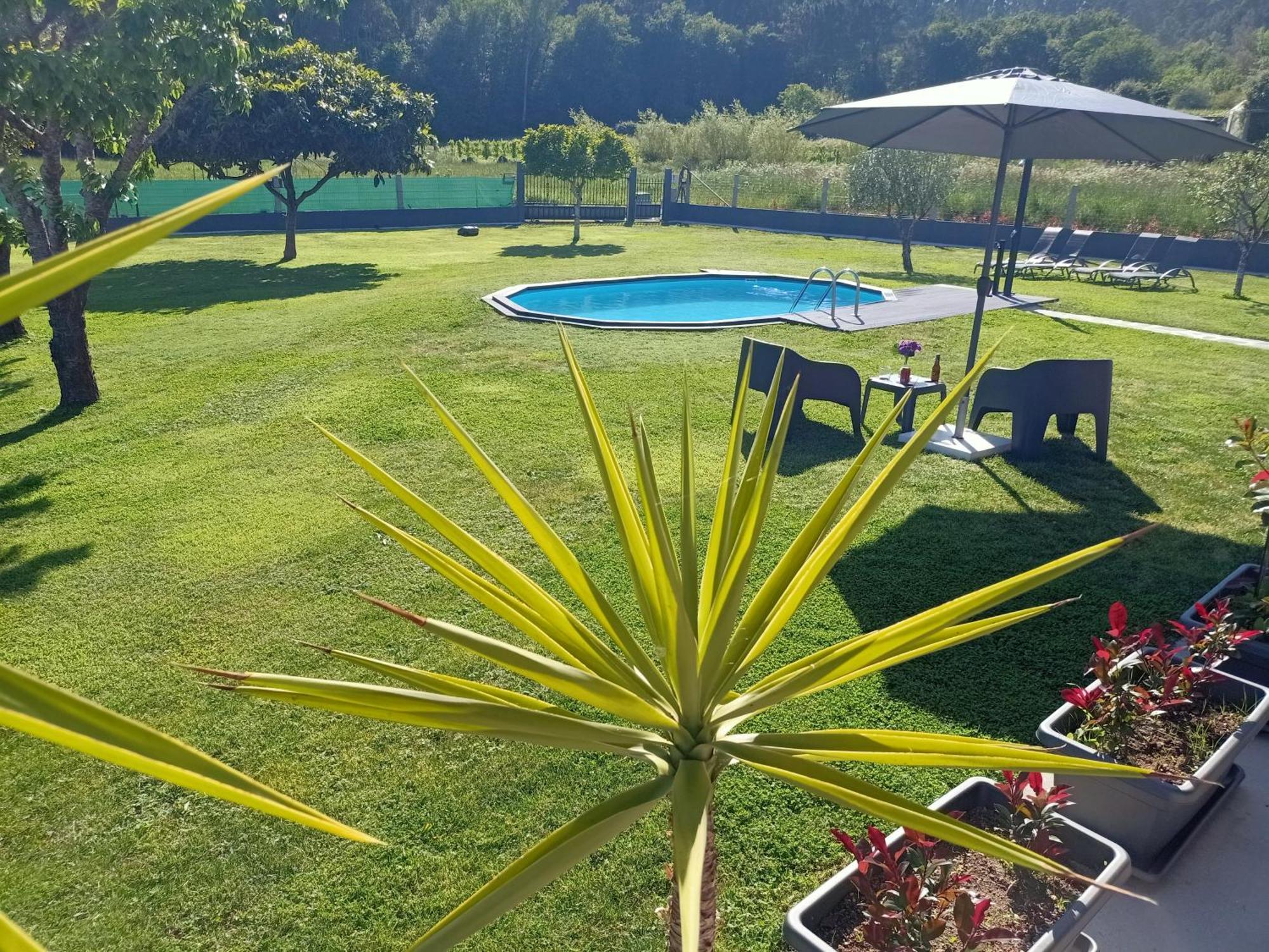 Apartamento En Bloque Vivienda Con Piscina Y Barbacoa A 15 Min De La Playa Meis Eksteriør bilde